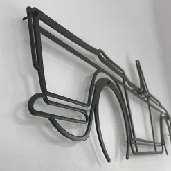 Shape Paris DÉCORATION MURALE EN MÉTAL - Silhouette de voiture - Mini - 80 CM* Objet Décoratif Mural