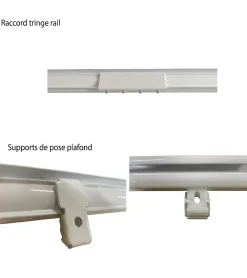 Clearance Secodir DECORAIL - Tringle Rail Rideau Discret 6 m - Aluminium