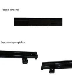 Clearance Secodir DECORAIL - Tringle Rail Rideau Discret 2,50 m - Aluminium