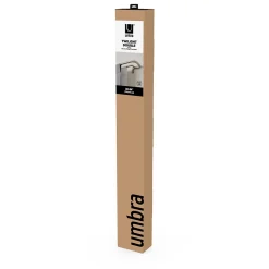 Hot Umbra Double tringle à rideaux D25mm extensible argenté, 76-213cm