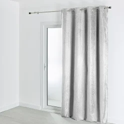 Clearance Home Maison Doublure 100% occultante et thermique à velcro (140x250 cm - Argent)