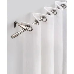 Murtra Easydeco - Tringle à Rideau Extensible - Nickel - de 120 à 210 cm (Pure)