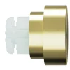 Online GoodHome Embout bouchon rond plat pour barre à rideau Easy-Fit Elasa métal doré Ø28mm