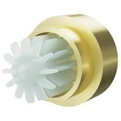 Online GoodHome Embout bouchon rond plat pour barre à rideau Easy-Fit Elasa métal doré Ø28mm