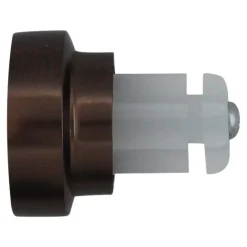 Outlet GoodHome Embout bouchon rond pour barre à rideau Easy-Fit Kozani métal marron Ø19mm