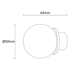 Outlet GoodHome Embout boule pour barre à rideau 19 mm Antiki or