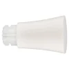 Best GoodHome Embout cône pour barre à rideau Easy-Fit Anafi métal blanc Ø28mm