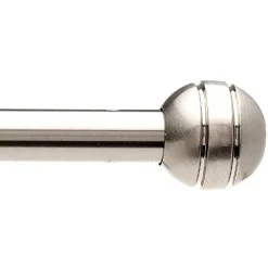 Ateliers 28 EMBOUT TRINGLE RIDEAU BOULE NICKEL MAT* Tringle À Rideau À Composer