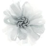 Boulet Embrasse à rideaux aimantée 9cm Blanc/Gris -* Rail À Rideaux