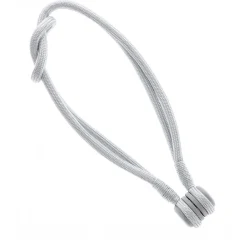 Boulet Embrasse à rideaux aimantée 30cm Gris perle -* Rail À Rideaux