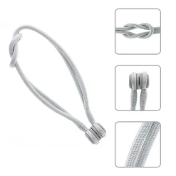 Boulet Embrasse à rideaux aimantée 30cm Gris perle -* Rail À Rideaux