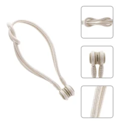 Boulet Embrasse à rideaux aimantée 25cm Beige -* Rail À Rideaux