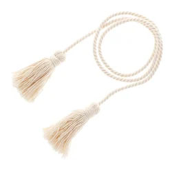 Boulet Embrasse à rideaux 80cm Coton naturel -* Rail À Rideaux