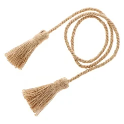 Boulet Embrasse à rideaux 80cm Jute naturelle -* Rail À Rideaux