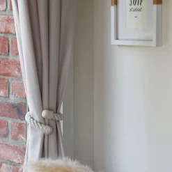 Madeco Embrasse à rideaux flexible torsadée beige écru, Orto
