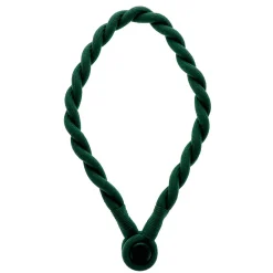 Hot Boulet Embrasse à rideaux tressée aimantée 30cm Vert cyprès -
