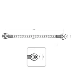Online Boulet Embrasse à rideaux tressée aimantée 30cm Vert sauge -