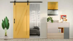 Emuca Poignée pour portes coulissantes en bois Pasadena, Longueur 240 mm, entraxe 180 mm, Acier, Noir texturé* Poignée De Meuble