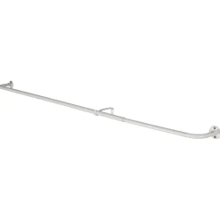 Best GoodHome Ensemble barre à rideau industriel extensible blanc Anafi L. 120/210 x Ø16/19 cm