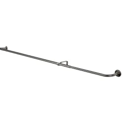 Discount GoodHome Ensemble barre à rideau industriel extensible chromé Athens L. 120/210 x Ø16/19 cm