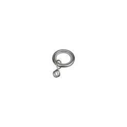 Ensemble d'anneaux GoodHome 10 mm en nickel brossé Nisis* Barre De Rideau Pour Vitrage