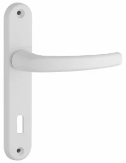 Best Thirard Ensemble de poignées pour porte de chambre Sultane trou de clé, carré 7mm, entr'axes 165mm, blanc -