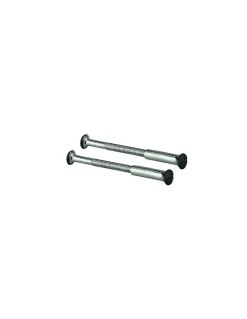 Thirard Ensemble de poignées pour porte intérieure Maia sans trou, carré 7mm, entr'axes 195mm, noir -* Poignée Sur Plaque