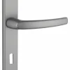 Outlet Thirard Ensemble de poignées pour porte de chambre Sultane trou de clé, carré 7mm, entr'axes 165mm, argent -