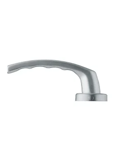 Outlet Thirard Ensemble de poignées pour porte palière Sultane trou de cylindre, carré 7mm, entr'axes 195mm, argent -