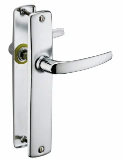 Best Thirard Ensemble de poignées pour porte intérieure Abbeville sans trou, carré 7mm, entr'axes 165mm, chromé -
