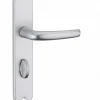 Thirard Ensemble de poignées pour porte intérieure Maia à condamnation, carré 7mm, entr'axes 195mm, argent -