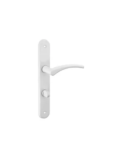 Online Thirard Ensemble de poignées pour porte intérieure Hebe à condamnation, carré 7mm, entr'axes 165mm, laqué blanc -