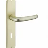 Thirard Ensemble de poignées pour porte intérieure Maia trou de clé, carré 7mm, entr'axes 195mm, couleur F2 -* Poignée Sur Plaque|Poignée De Porte Intérieure