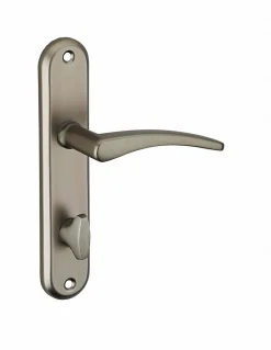 Clearance Thirard Ensemble de poignées pour salle de bain/toilette Vesta à condamnation, carré 7mm, entr'axes 165mm, noir -
