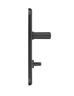 Clearance Thirard Ensemble de poignées pour salle de bain/toilette Vesta à condamnation, carré 7mm, entr'axes 165mm, noir -