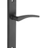 Thirard Ensemble de poignées pour porte intérieure Vesta sans trou, carré 7mm, entr'axes 195mm, noir -* Poignée De Porte Intérieure