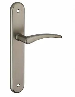 Thirard Ensemble de poignées pour porte intérieure Vesta sans trou, carré 7mm, entr'axes 195mm, noir -* Poignée De Porte Intérieure