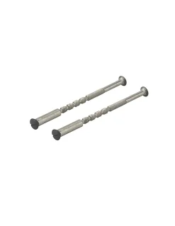 Thirard Ensemble de poignées pour porte intérieure Vesta sans trou, carré 7mm, entr'axes 195mm, noir -* Poignée De Porte Intérieure