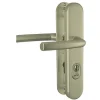 Sale Bricard Ensemble poignées porte blindées Manhattan entraxe 195 mm argent arrondie