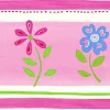 Sale Estahome frise papier peint fleurs rose - 500 x 17.6 cm - 177303