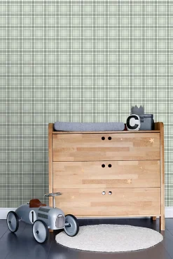Estahome papier peint à carreaux vert menthe - 53 cm x 10.05 m - 138952* Papier Peint Vintage