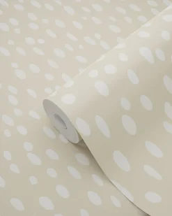 Estahome papier peint à motif de petits points beige - 53 cm x 10.05 m - 139554