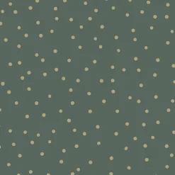 Sale Estahome papier peint à motif de petits points vert foncé et or - 53 cm x 10.05 m - 139275