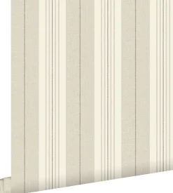 Clearance Estahome papier peint à rayures marron - 53 cm x 10.05 m - 127622