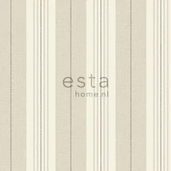 Clearance Estahome papier peint à rayures marron - 53 cm x 10.05 m - 127622
