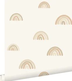 Estahome papier peint arcs en ciel beige - 53 cm x 10.05 m - 139685*Enfant Papier Peint Enfant
