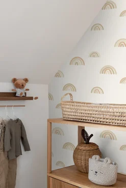 Estahome papier peint arcs en ciel beige - 53 cm x 10.05 m - 139685*Enfant Papier Peint Enfant