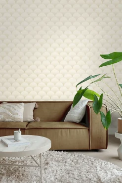 Clearance Estahome papier peint art déco sable beige - 50 x 900 cm - 139464