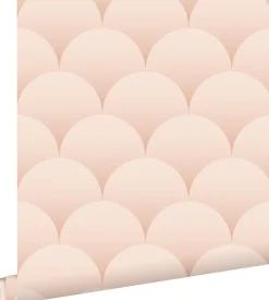 Sale Estahome papier peint art déco rose clair - 50 x 900 cm - 139465