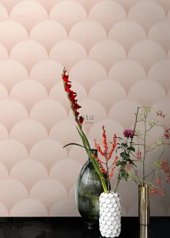 Sale Estahome papier peint art déco rose clair - 50 x 900 cm - 139465